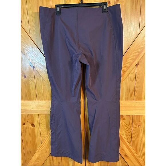 Columbia XCO Pants Womens XL Bootcut Purple Softshell Stretch Lined Zip Ankle (0 - Picture 6 of 10